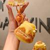 Honey Cute Cartoon Jar Teddy Bear Plush Toy Keychain Pendant With Bell Gift For