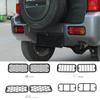 Car Rear Fog Lights Cover Trim Metal Fog Lamps Guard Decoration for Suzuki Jimny 2007-2017 Accessories, Black
