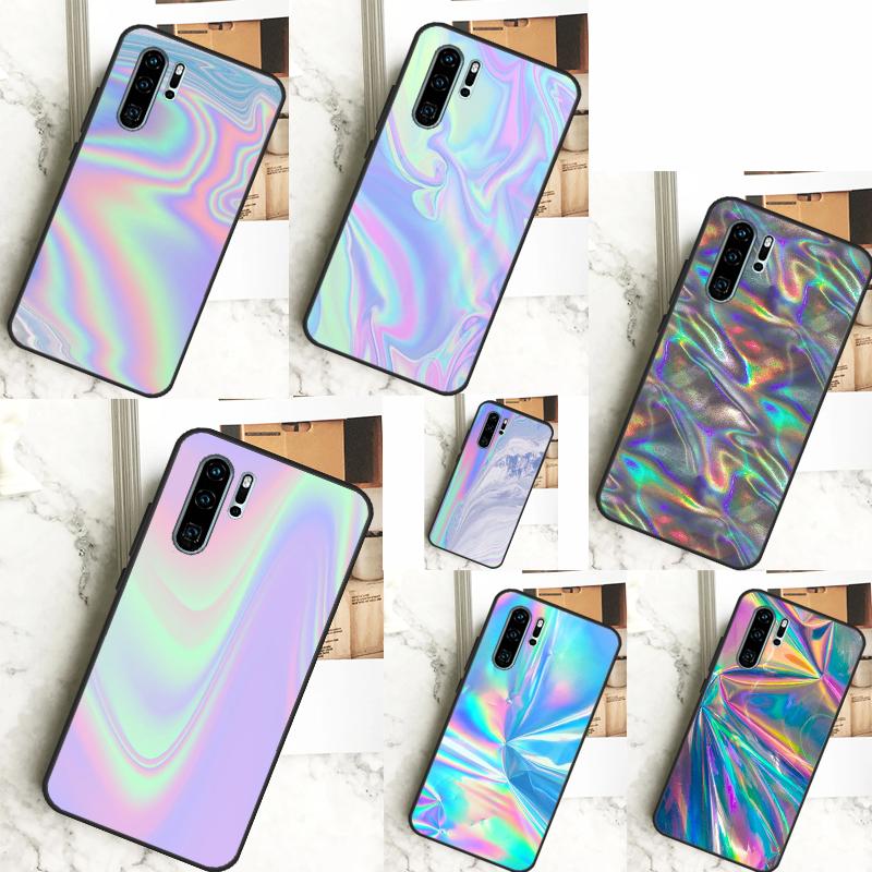 Rainbow Holographic Iridescence Case For Huawei Nova 3i 7i 8i 11i Y60 Y70 Y90 Y61 Y91 10 9 SE 11 Pro P20 P40 P30 Lite Cover
