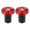 TUCKBOLD Мотоциклетные заглушки на руль из алюминиевого сплава 7/8" 22 мм 32 мм Внешний диаметр Модные | Передние крышки на ручки руля Заглушки для балансировки руля Красные 2 шт.