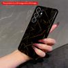 2DFlat Samsung phone case Black Gold Triangle Geometric Phone Case Applicable to Galaxy S22 S23 S24 S25ULTRA S26 A12 A13 A14 A15 A16
