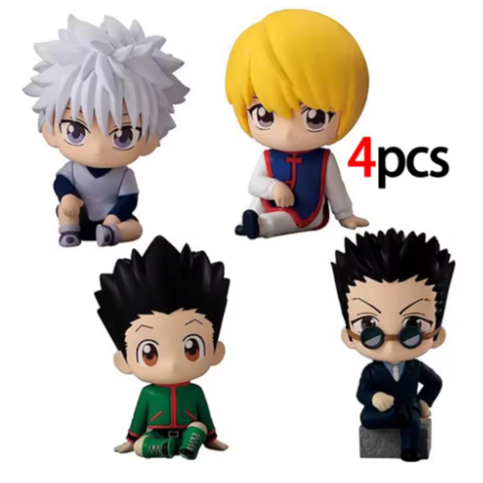 Аниме Фигурка Фигурка Killua Zoldyck Kurapika Фигурка Hisoka Фигурка Feitan Мини Модель Куклы Игрушка Подарки