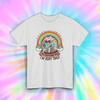 I'm Trying But I'm Very Tired T-Shirt | Funny Skeleton Rainbow Tee | Gift