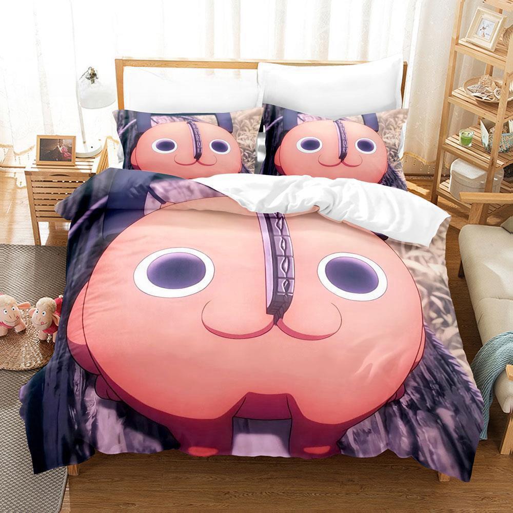 Коллекция постельного белья Человек-бензопила Почита Односпальный Двуспальный Полный Queen King Размер Коллекция постельного белья для спальни взрослого ребенка Коллекции пододеяльников Аниме С постельным бельем