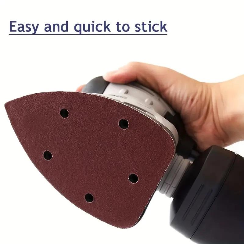 12 шт. Наждачная бумага для мыши Треугольная шлифовальная машина Наждачная бумага Крючок-петля Шлифовальный диск Абразивные инструменты Для полировки Для 140 мм мышиной шлифовальной машины