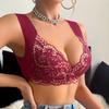 Кружевной бюстгальтер push-up с цветочным узором и застежкой спереди
