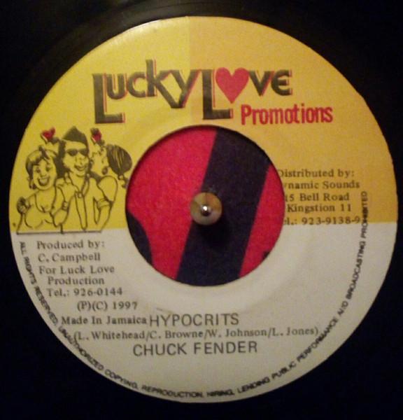 7-дюймовая пластинка CHUCK FENDER Hypocrits NONE Lucky Love Prom 1997 Ямайка Регги Ска Даб Б/у