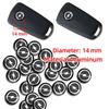 14mm Opel Key Fob Emblem Stickers-Metal Logo Badge Compatible Corsa/Astra/Mokka/Insignia, Anti-Scratch Replacement Button Covers