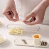Мини-овощерезка с защитой для рук, лезвия из нержавеющей стали, 3-в-1: нарезка, шинковка, измельчение, маленький овощ