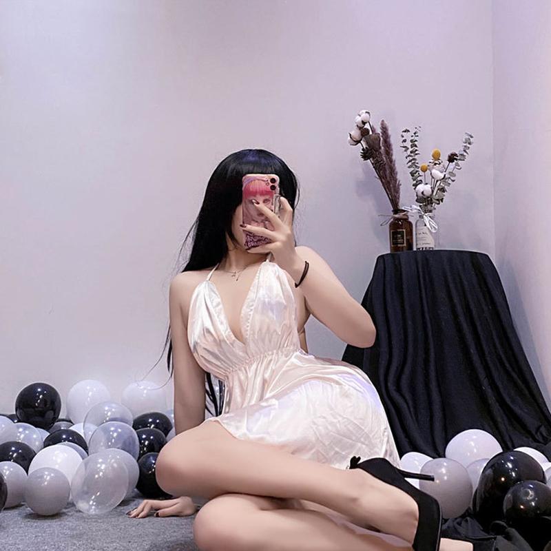 Сексуальный пижамный костюм с открытой спиной, женская домашняя одежда