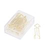100Pcs Funny Planner Clips Innovative Cute Design Anti Rust Electroplating Process Gold Paper Clips