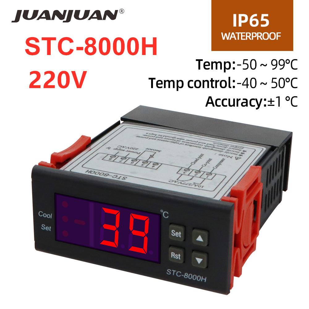 STC-1000 STC-3000 3008 3028 Цифровой терморегулятор STC-8080A+ STC-9100 Терморегулятор 220В Обогрев Охлаждение Термостат