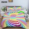3D Duvet Cover Set Psychedelic Digital Printing Twin Bedding Set Microfiber Quilt Cover Single Queen King Size Comforter Cover