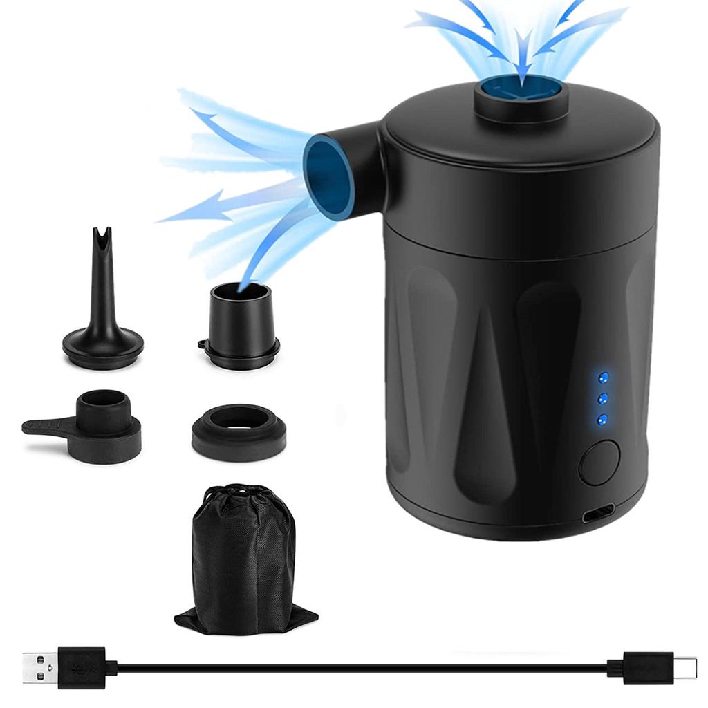 Многофункциональные электрические надувные насосы, перезаряжаемые, мощные, эффективные, быстро надувающий инструмент для надувных матрасов, плавательных кругов