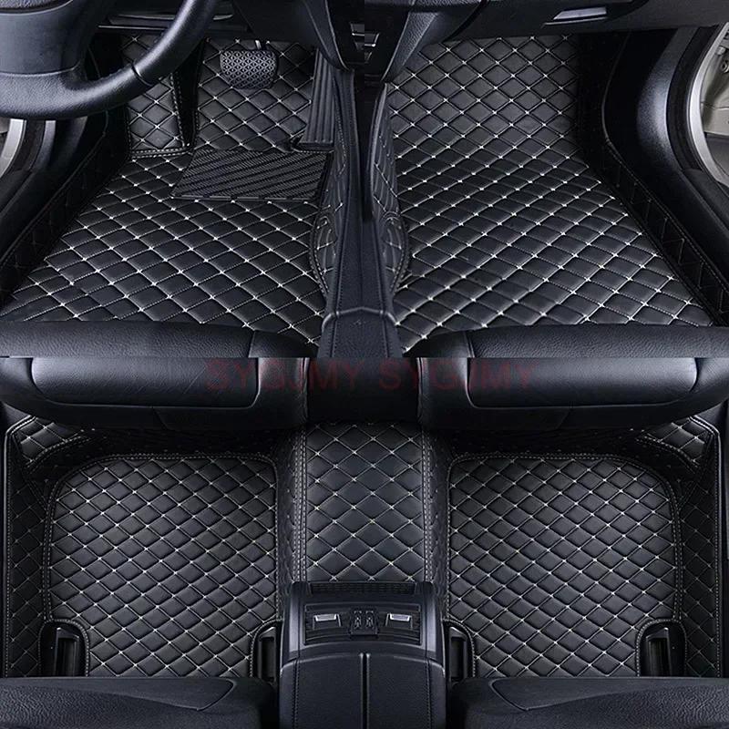 Custom 3D Car Floor Mats for Porsche Cayenne 2018-2024 2011-2017 Cayman 2013-2016 Interior Accessories Artificial Leather