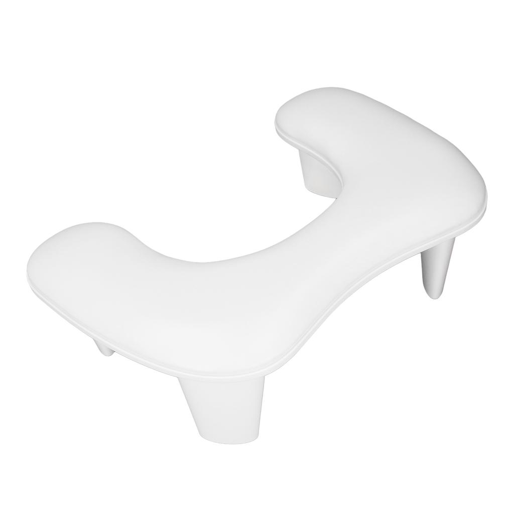 Nail Arm Rest for Nail Tech Detachable Feet U Shape Soft PU Leather Non Slip Manicure Hand Rest