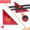 Adjustable Triangle Ruler for Woodworking Multi Angle Measuring Tool with Precision Markings