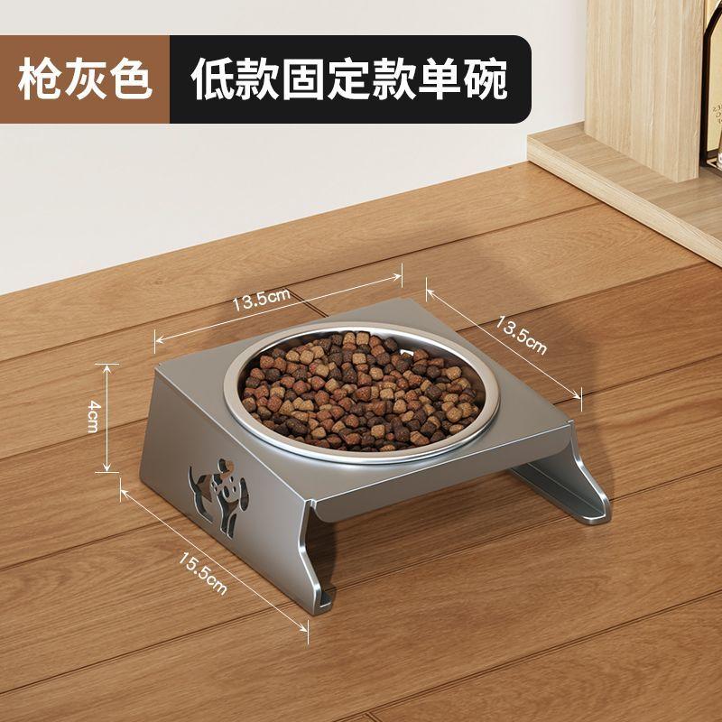 Foldable Stainless Steel Cats Feeder Anti-spill Multi-combination Pet Bowl Protect Neck Dogs Food Drinking Bowl Pets Accessories