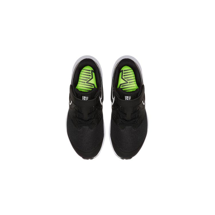 Nike Star Runner 2 Минималистичный стиль Низкие детские кроссовки для бега Черно-белые Дети возрастом от 3 до 7 лет AT1801-001