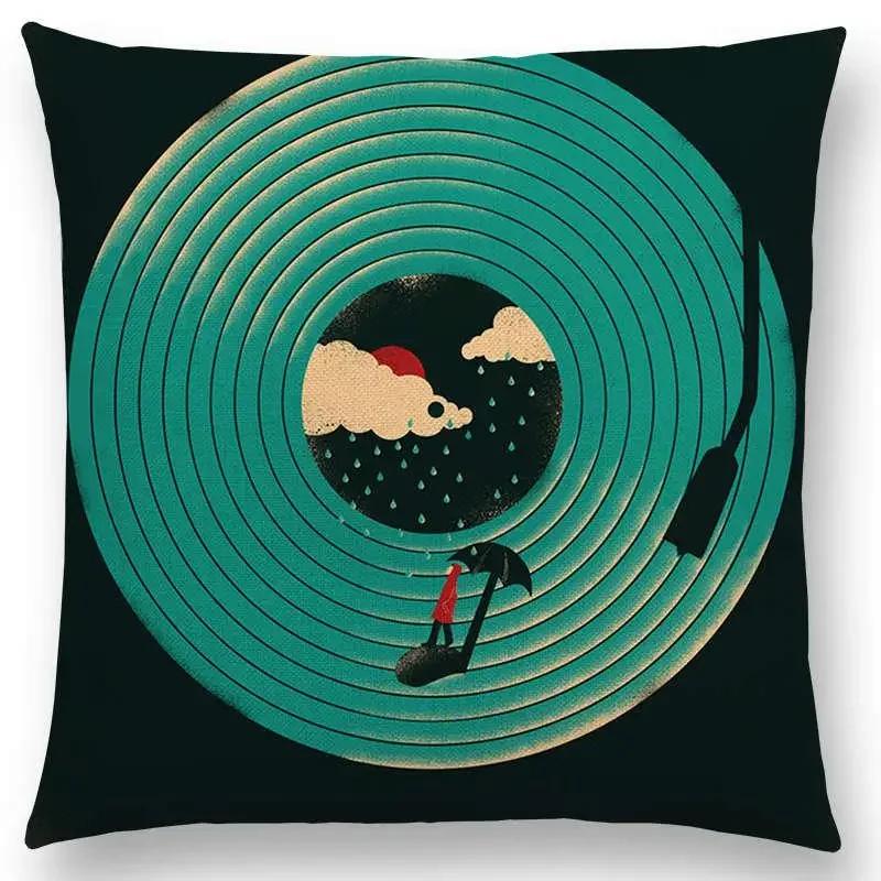 Latest Magical World Unknown Loch Ness  Colorful Pure Curiosity Cushion Cover Sofa Throw Pillow Case Big Octopus Zombie