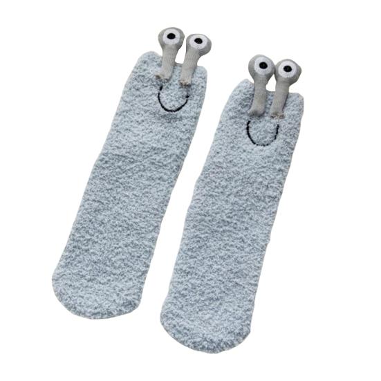 Женские термоноски, пушистые плюшевые сохраняющие тепло, милые противоскользящие средние носки-трубы для повседневного ношения