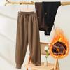 Women's Elderly Winter Fleece-Lined Casual Pants