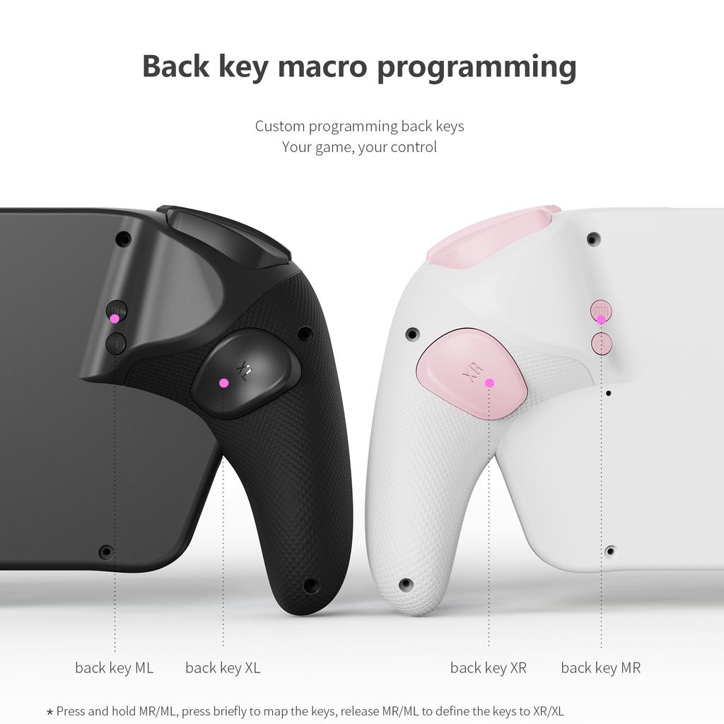 LinYuvo KS63 RGB Wireless Controller Gamepad for Switch & Switch OLED, Retro GameCube Turbo Gaming Pad with Back Button