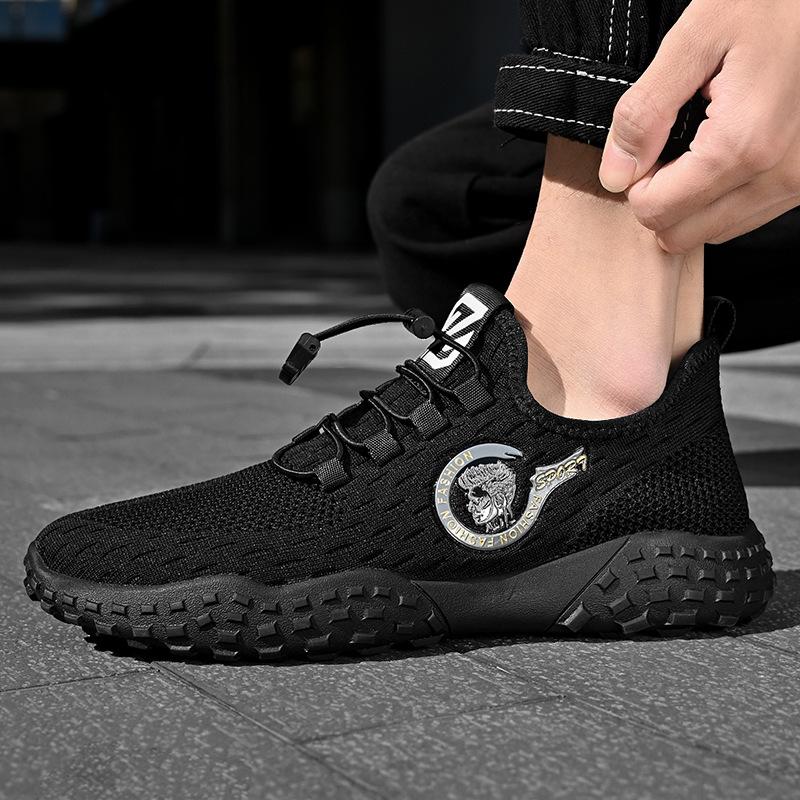 Mesh Surface Shoes Men's Shoes New Summer Thin Breathable Fly Woven Mesh Sneaker Lightweight Soft Sole Casual Running Shoes