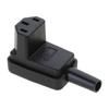 1 шт. C13 гнездовой разъем кабеля, угловой, 90 градусов, IEC 320 AC 10A 250V, соединительный штекер кабеля питания