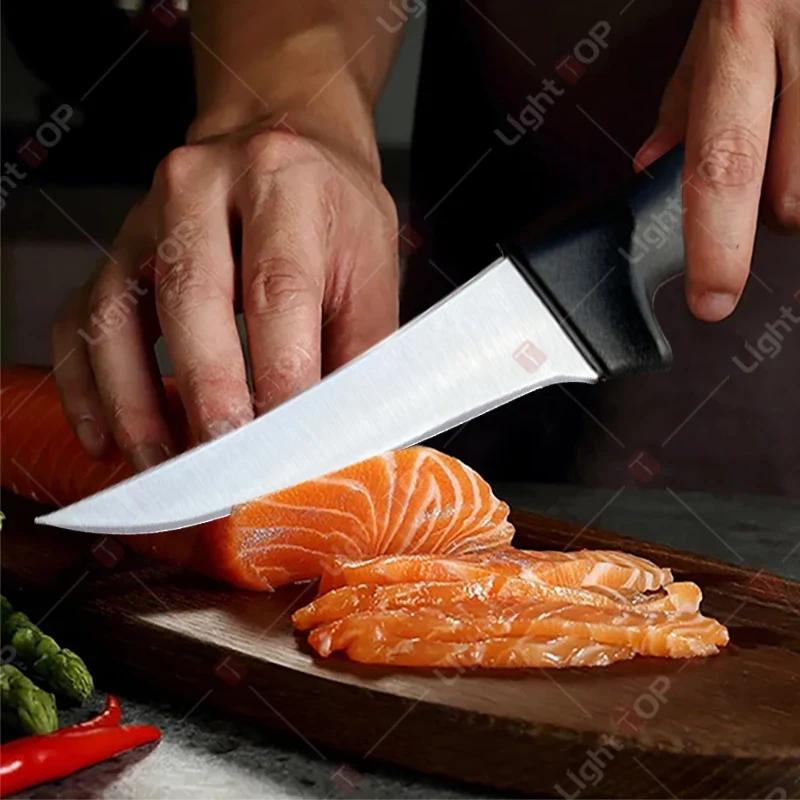 Профессиональный поварской нож, мясной тесак, филейный нож из нержавеющей стали, нож для нарезки фруктов, ножи и аксессуары для нарезки рыбы