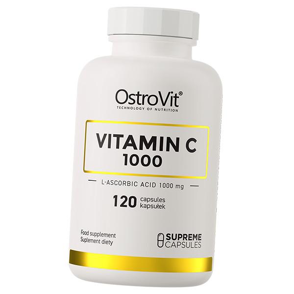 Витамин С, Аскорбиновая кислота, Vitamin C 1000 Caps, Ostrovit (36250069)