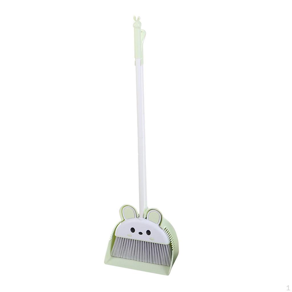 Household Cleaning Kit with Long Handled Broom And Dustpan
