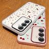 Чехол Bowknot Cherry Print Clear Slim для Samsung S25 Ultra S24 FE S23 A56 A36 A16 A55 A15 A26, мягкая силиконовая противоударная пленка для объектива, чехол для телефона