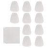 10 Pieces Nonwoven Fabric Filter Cotton Dustproof Protective Multi Layer Electrostatic Filter for Industrial Safety