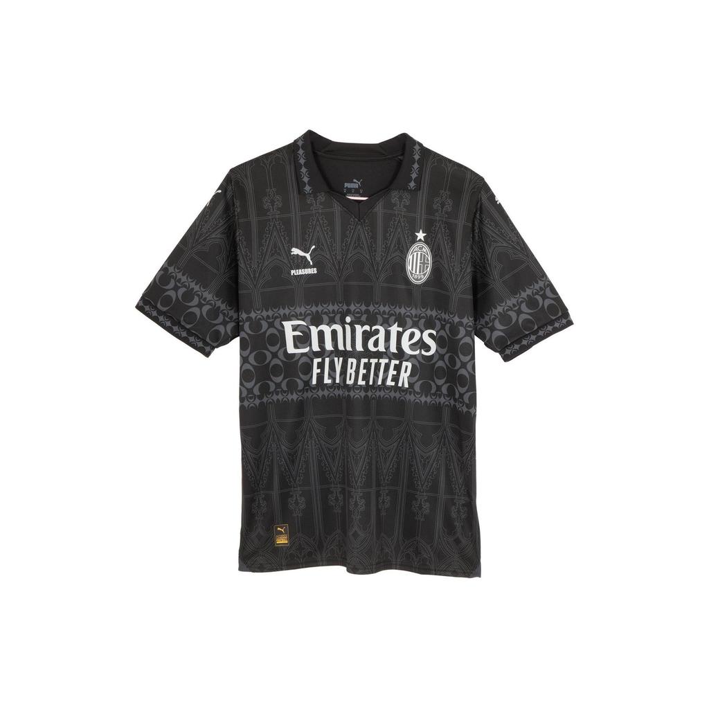 Puma Футбольная майка X AC Milan x Pleasures Dark Version, мужские брюки, черные 776064-01
