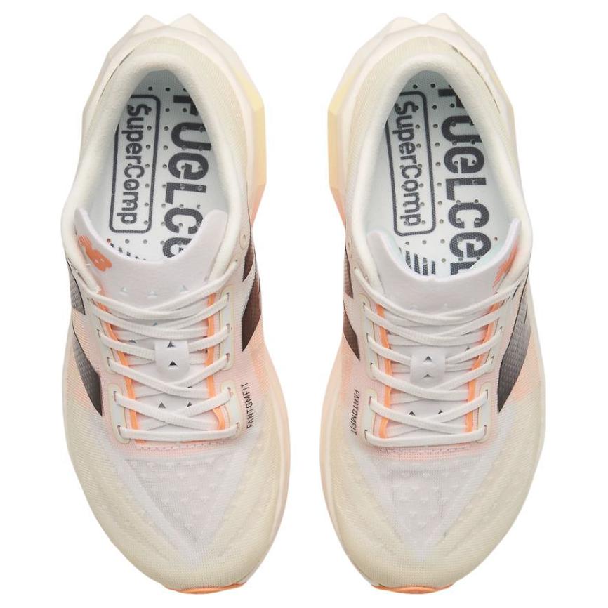 New Balance FuelCell SuperComp Elite v4 Sunrise Pack женские кроссовки кремово-белые ангорские WRCELCW4