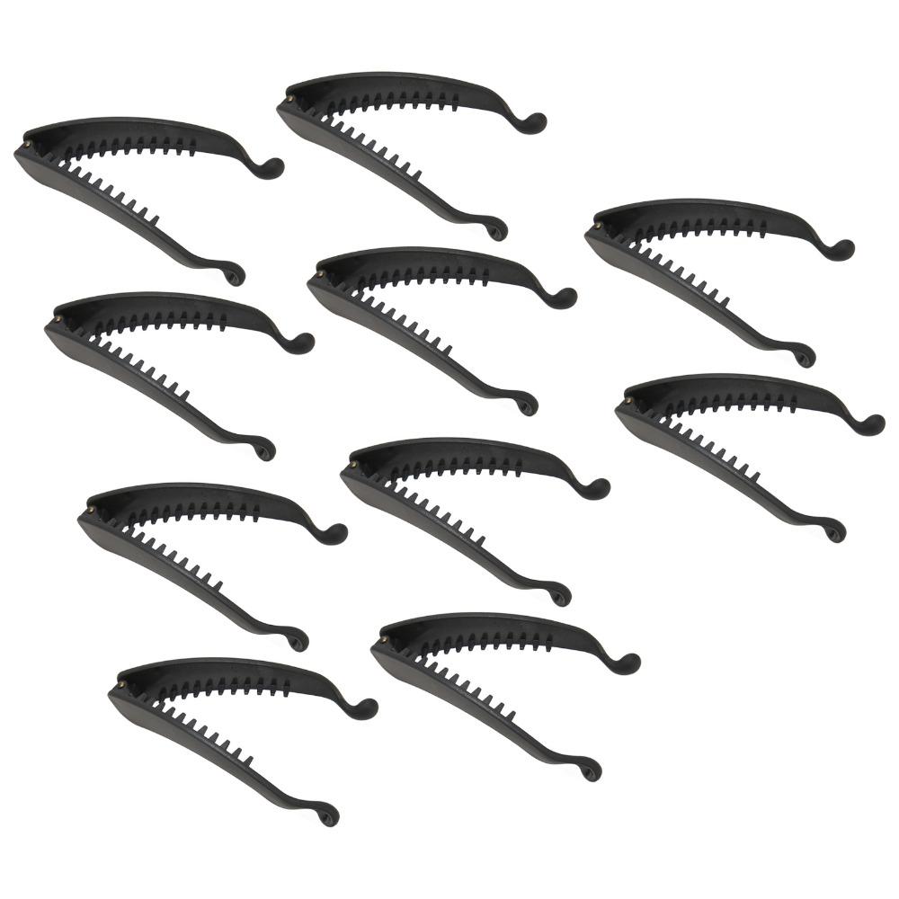 10PCS Sweet Banana Hair Clip Elegant Hair Accessories Daily Hairstyling Ponytail Holder For Women
