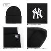 Size 47 Knit and Featuring the Major League Baseball by Featuring the New York Yankees In Black and Cap, Beanie, Men's Women's, Logo, "Base Runner"