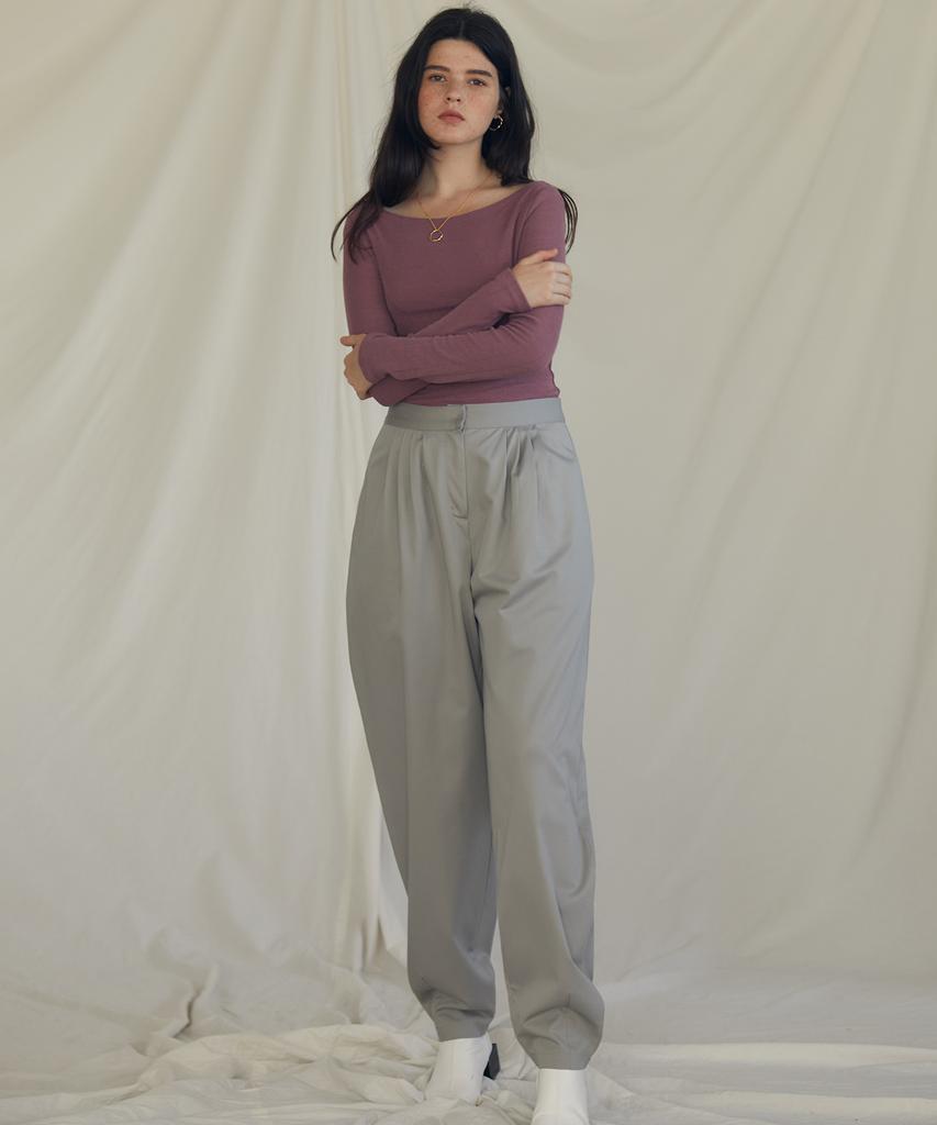 LARTIGENT Es Four Tuck Pants(Gray)