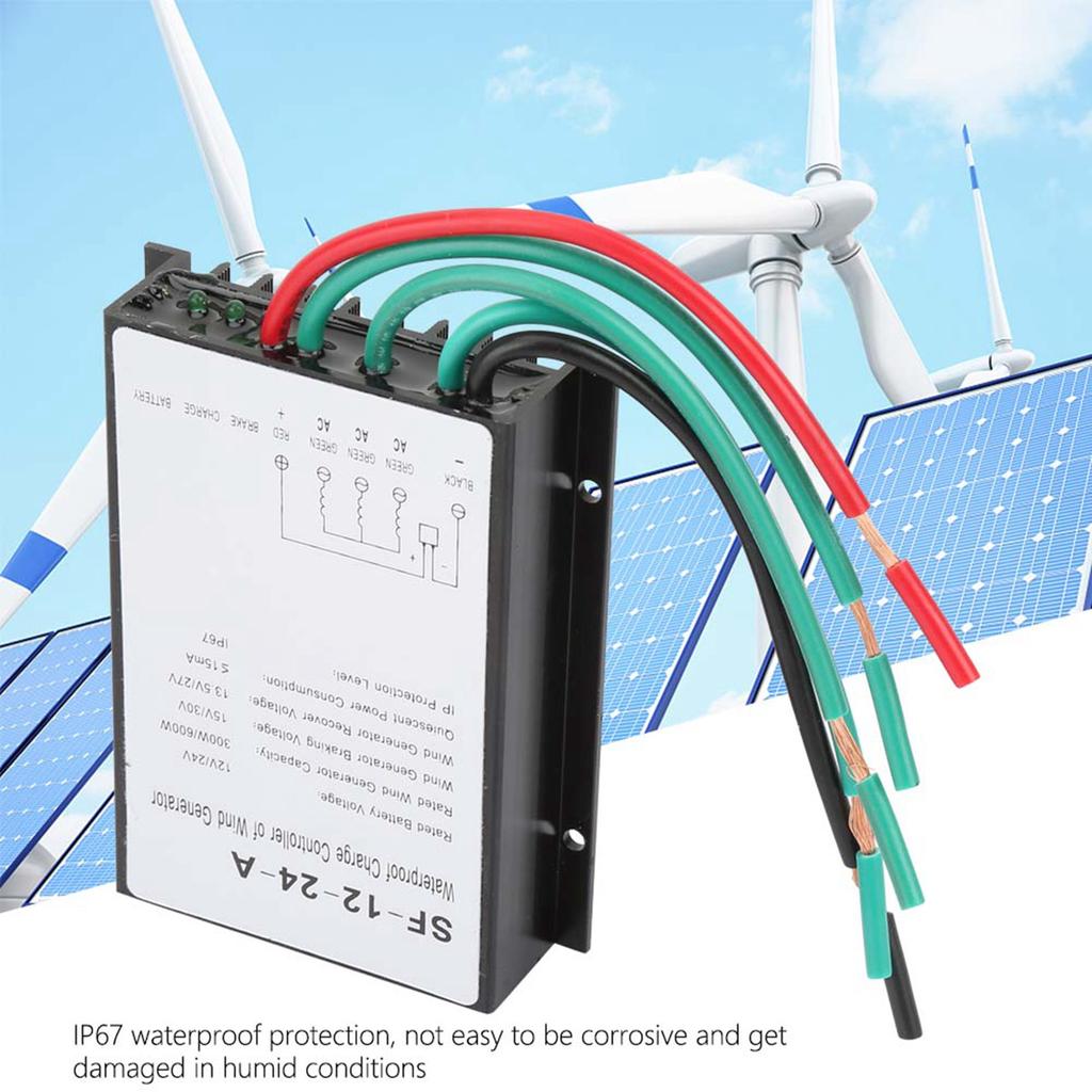12V 24V 300W 600W Waterproof Wind Turbine Generator Charge Controller Regulator
