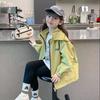 Girls Jacket Jacket Girls Spring Hooded Top Children's Spring Thin Clothes