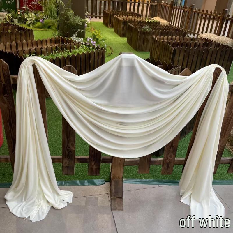 Beige Milk Tea, Champagne, and Avocado Green Wedding Backdrop Decoration - Retro French Style Photography Cloth