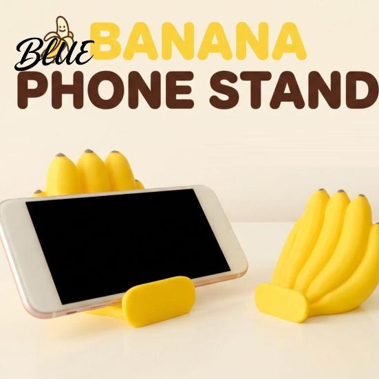 Innovative Birthday Gift for Coworkers Cute Banana Phone Stand, Fun Desktop Holder, 3D Printed Mobile Holder Creative Desk Ornament, Stress