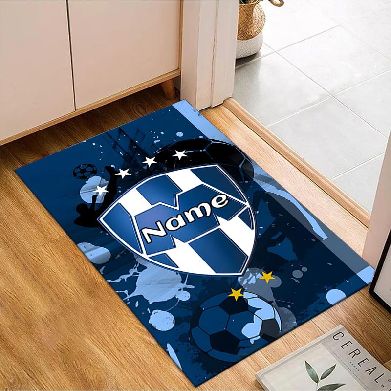 Custom Name Team Spirit Unity Monterrey Rug Game Carpet, Floor Mat for Bedroom Living Room Entryway Rug, Home Decor Idea Gift for Christmas birthday