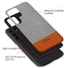 Canvas + Leather Phone Case for Samsung Galaxy S23 Ultra S24 Plus S22Ultra A54 5G Luxury 360 Full Protective Back Cover Shell
