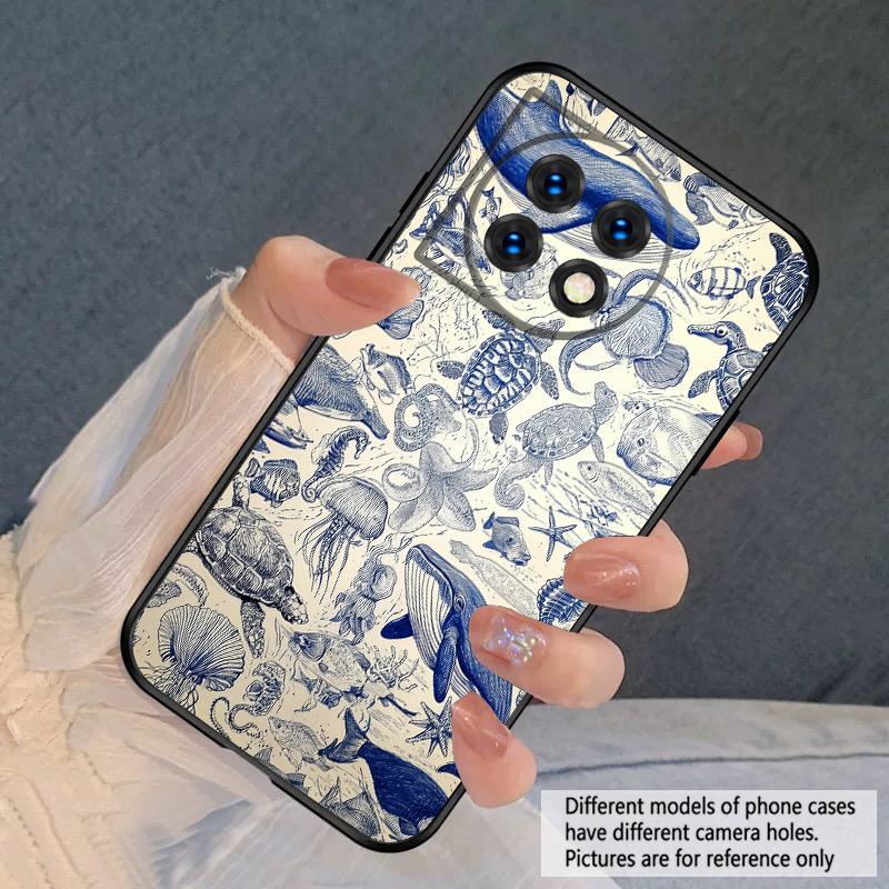 Мультяшная синяя акула для Oneplus 8T 9 9R 10 Pro 11 12 13 13R 5G ACE 5 Nord2 4 CE 3 4 Lite N20 SE N200 силиконовый мягкий чехол для телефона