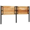 Headboard 200 cm Solid Acacia Wood and Iron