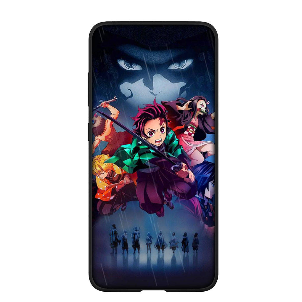 Чехол для Samsung Galaxy S25 S24 S23 iPhone 16 15 Xiaomi Redmi Note 14 13 12 16E X 11 Pro Max OPPO Moto Huawei аниме Kamado Tanjirou Demon Slayer Cover