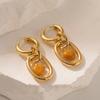 Heart Fashion Modern Shaped Earrings With Gold Plating For Women