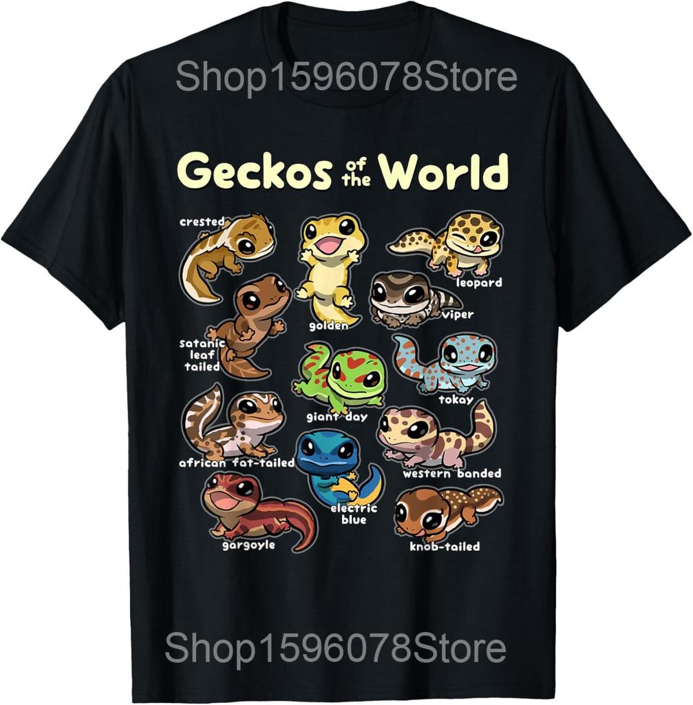 Cute Leopard Gecko Pocket T Shirts Men Women Christmas Gift Streetwear Tee Shirt Short Sleeve Unisex Loose Clothing